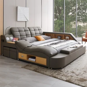 9013 Grey King Bed