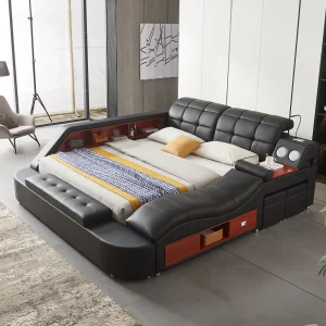 9015 Black King Bed