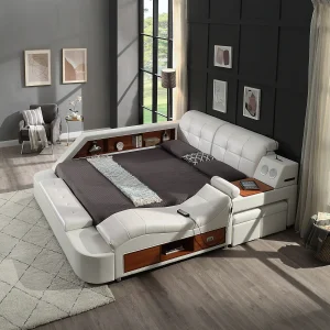 9015 White King Bed