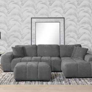 Octavia Charcoal Grey Sectional