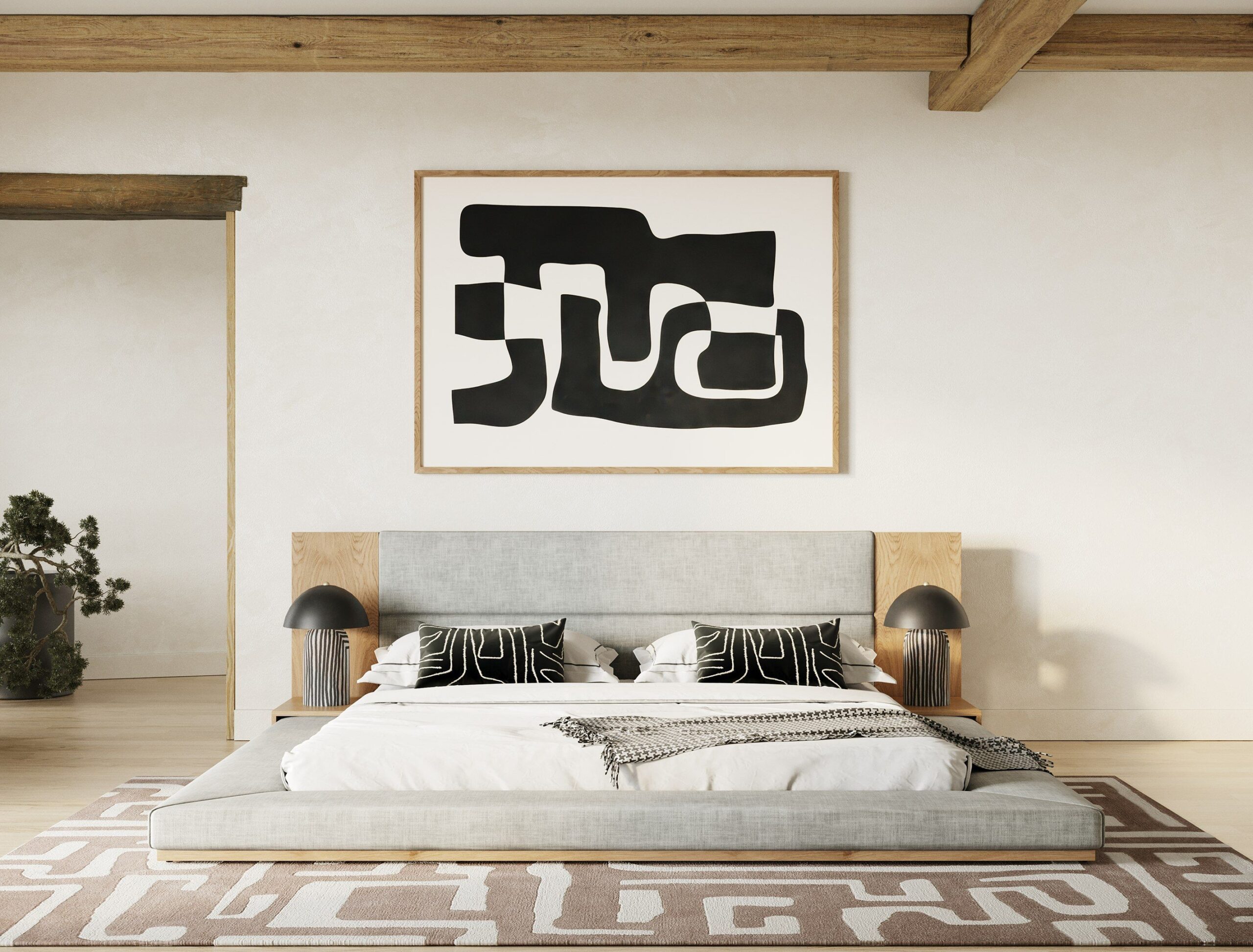 Nova Domus Jagger King Modern Natural Oak Bed