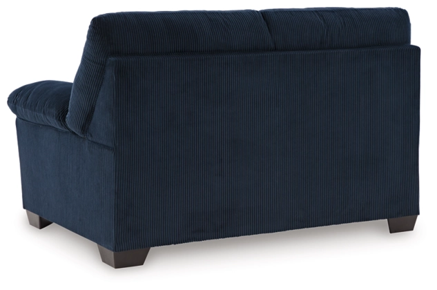 SimpleJoy Navy Blue Love Seat - Image 2