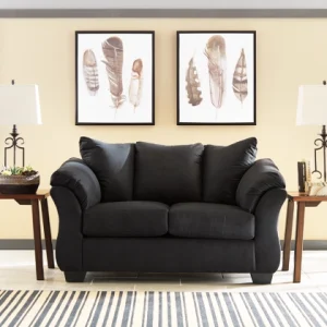 Darcy Black Loveseat