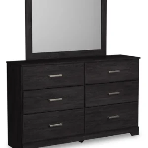 Belachime Charcoal Dresser and Mirror