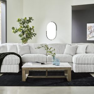 Stupendous 4-Piece Sectional with Double Chaise