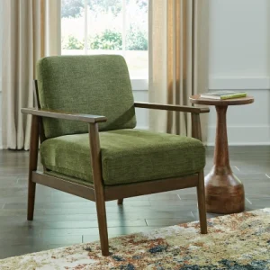 Bixler Showood Olive Accent Chair