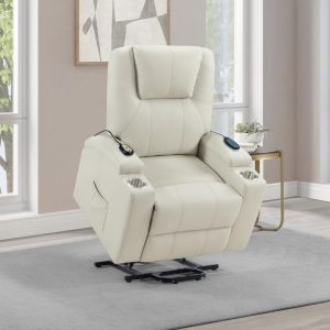 Armstrong Power Lift Ivory Recliner
