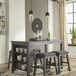 Caitbrook Grey Counter Height Dining Table Set