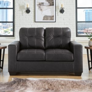 Barlin Mills Black Loveseat